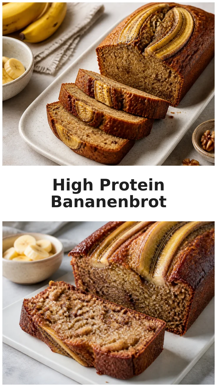 Saftiges High Protein Bananenbrot für dein gesundes Frühstück Saftiges High Protein Bananenbrot für dein gesundes Frühstück