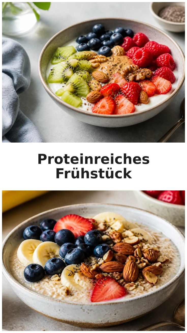 Leckeres High Protein Frühstück ohne Proteinpulver Leckeres High Protein Frühstück ohne Proteinpulver